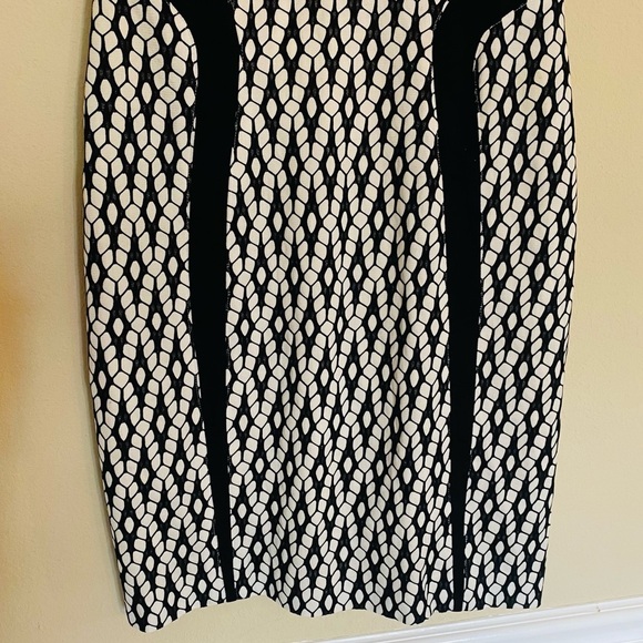 Kay Unger Black and White Sleeveless Dress Size 6 - Picture 8 of 16